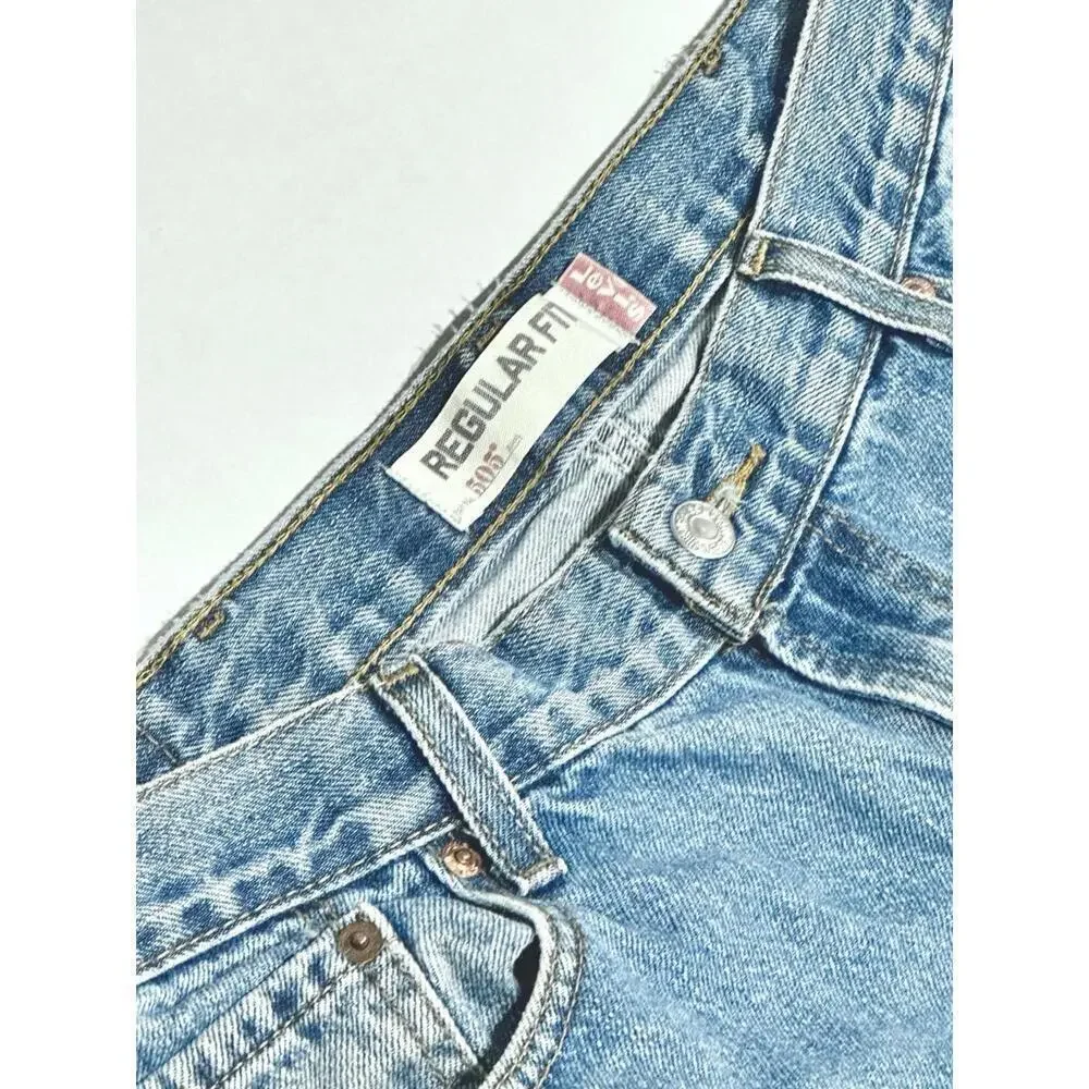 Vintage Men’s Levis 505 Jeans W38 X L30 (Blue Denim) Regular Fit